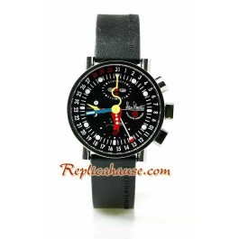 Alain Silberstein Klassik Krono Bauhaus 2 Rubber Strap Montre