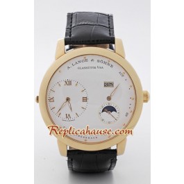 A. Lange & Sohne Lange 1 Moon Phase King Sized Montre