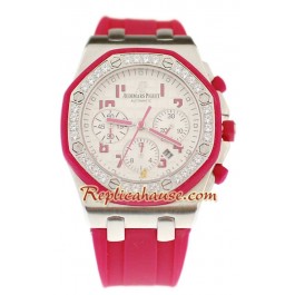 Audemars Piguet Royal Oak Offshore Montre with Suisse Diamonds Bezel