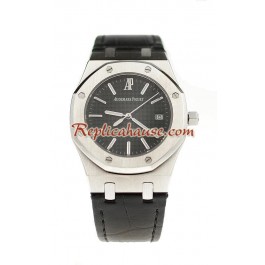 Audemars Piguet Royal Oak automatique Suisse Bracelet en Cuir Montre