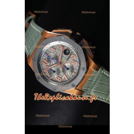 Réplique de montre Royal Oak Offshore Lebron James Or rose Ultimate Audemars Piguet en titane - Mouvement 3126
