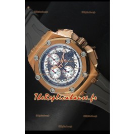 Montre Royal Oak Offshore Michael Schumacher Audemars Piguet avec mouvement à quartz - Or rose