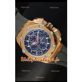 Montre Royal Oak Offshore Michael Schumacher Audemars Piguet avec mouvement à quartz - Or rose