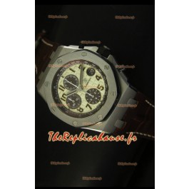Réplique de montre Royal Oak Audemars Piguet Édition Safari blanche 1:1 Réplique de montre miroir