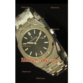 Réplique de montre Royal Oak Audemars Piguet pour femmes avec un cadran noir de 33mm - Édition Réplique miroir 1:1
