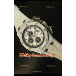 Réplique de montre Royal Oak Offshore Audemars Piguet en céramique blanche - Réplique de montre miroir 1:1
