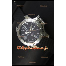 Ball Hydrocarbone Spacemaster avec bracelet en caoutchouc avec date du jour automatique sur cadran noir - mouvement Citizen original 
