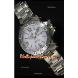 Réplique de montre automatique Ball Hydrocarbone Spacemaster sur cadran blanc avec date du jour - mouvement Citizen original 