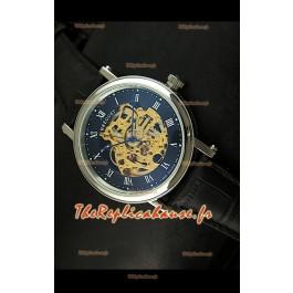 Montre Automatique Japonaise Breguet Classique avec Cadran Ajouré Doré - Chiffres des Heures Arabes