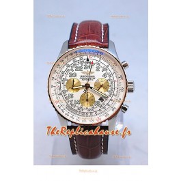 Breitling Navitimer Cosmonaute Reproduction Montre Suisse Lunette Plaquée Or