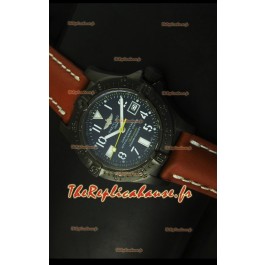 Montre suisse avec revêtement PVD Seawolf Breitling - marqueurs en chiffres arabes
