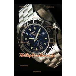 Breitling Superocean Abysse Reproduction Montre Suisse - Reproduction Exacte 1:1 - Marqueurs Bleus 44MM