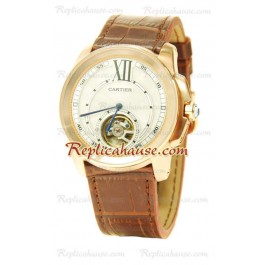 Calibre de Cartier Flying Tourbillon Montre Replique