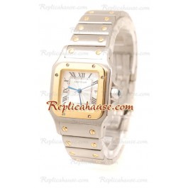 Cartier Santos 100 Two Tone Replique Femmes Size Montre