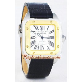 Cartier Replique Santos 100 Hommes - Two Tone