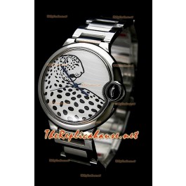 Ballon De Cartier Suisse Montre De Replique avec Panthere Imprent on Cadran