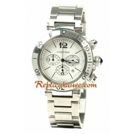 Cartier Pasha Seatimer Suisse Structure Japonais Quartz Movement Montre