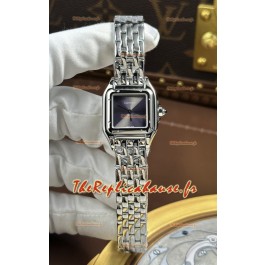 Montre super clone Cartier Panthere 22MM Boîtier en acier Boitier gris