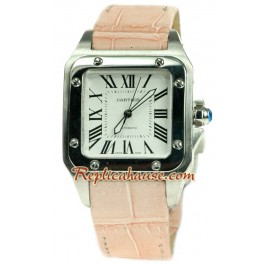 Cartier Santos 100 Suisse Mid Sized Montre