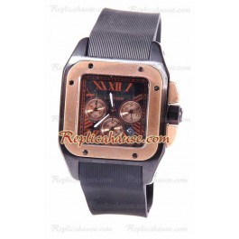 Cartier Santos 100 Carbon Chrono Japonais Montre