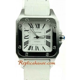 Cartier Santos 100 Suisse Mid Sized Montre