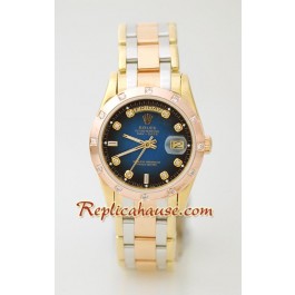 Rolex Replique Day Date Three Tone Montre