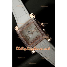 Chopard Happy Sport Femme Montre en Or Rose