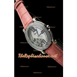 Chopard Happy Sport Femme Montre avec Diamants Bezel