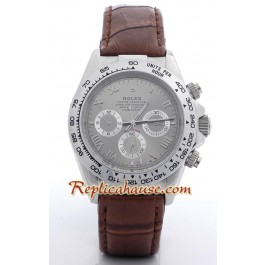 Rolex Replique Daytona Montre with Bracelet en Cuir