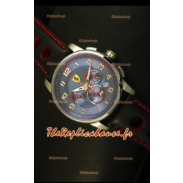 Montre chronographe Scuderia Ferrari Heritage avec cadran bleu 