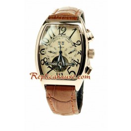 Franck Muller Conquistador Pink d' or Tourbillon Montre