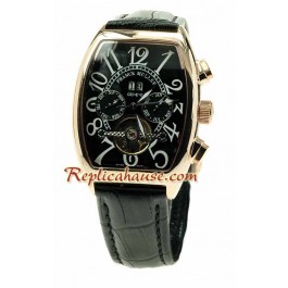 Franck Muller Conquistador Pink d' or Tourbillon Montre