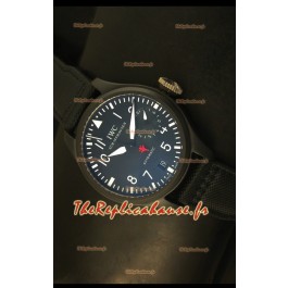 Montre suisse IWC Big Pilot Top Gun avec boîtier en céramique - Réplique de montre miroir 1:1