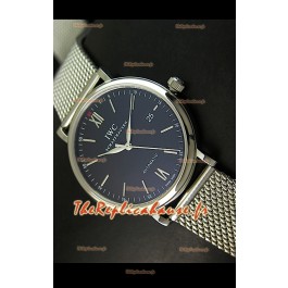 IWC Schaffhausen Reproduction Montre Suisse avec Bracelet en Maille d'Acier
