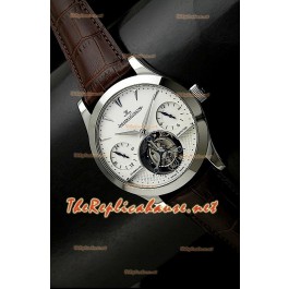 Jaeger LeCoultre Tourbillon Perpetual GMT Tourbillon Brunes Sangle Montre