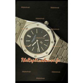 Réplique de montre suisse ultra fine Audemars Piguet Royal Oak avec cadran noir