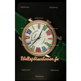 Montre japonaise Franck Muller Master of Complications Liberty sur bracelet vert