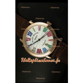 Réplique de Montre japonaise Franck Muller Master of Complications Liberty dans un boîtier or rose