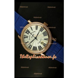 Montre japonaise Franck Muller Master of Complications Liberty sur bracelet violet