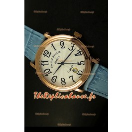 Montre japonaise Franck Muller Master of Complications Liberty sur bracelet bleu