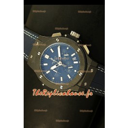 Montre avec boîtier noir en céramique Hublot Big Bang avec mouvement Quartz