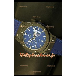 Réplique de montre Quartz japonaise Hublot Classic Fusion Chrono avec cadran bleu