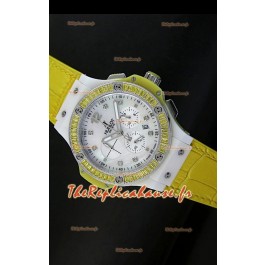 Édition Tutti Frutti pour femmes Hublot Big Bang 34MM avec bracelet jaune