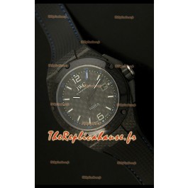 Réplique de montre suisse avec revêtement carbone IWC Ingenieur avec cadran en carbone noir