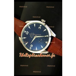 Réplique de montre japonaise Omega Seamaster Railmaster avec bracelet en cuir brun