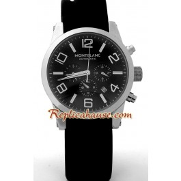 Mont Blanc Replique Timewalker - Black Dial
