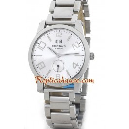 Mont Blanc Replique Timewalker - Silver Dial