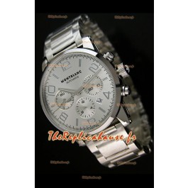 Mont Blanc Timewalker Inserts en Ceramique dans Bracelet Montre en Blanc - REPRODUCTION Exacte 1:1