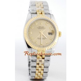 Rolex Replique Datejust Montre - Two Tone