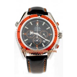 Omega Seamaster - Planet Ocean Leather Montre